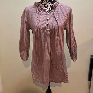 Juicy couture peasant ruffle blouse size 6‎